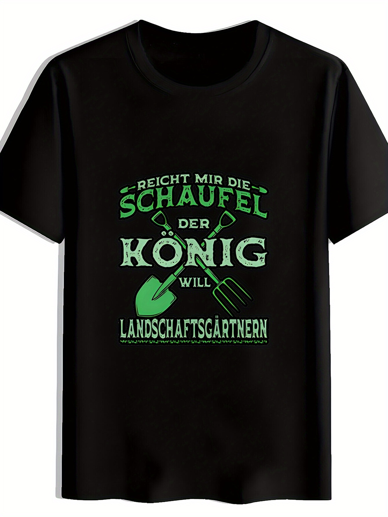 Gardening Tools Of - Men's casual short-sleeved T-shirt with black