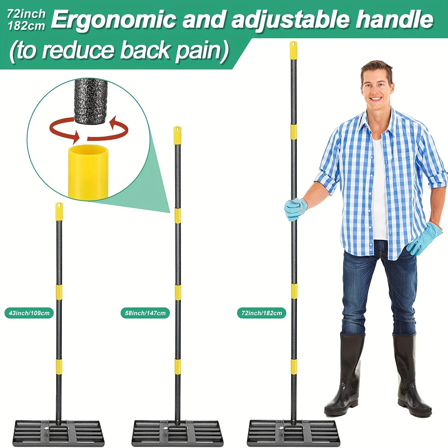 KEEHOME YEYEBEST Lawn Leveling - огляд і ціна Gardening Tools Rake