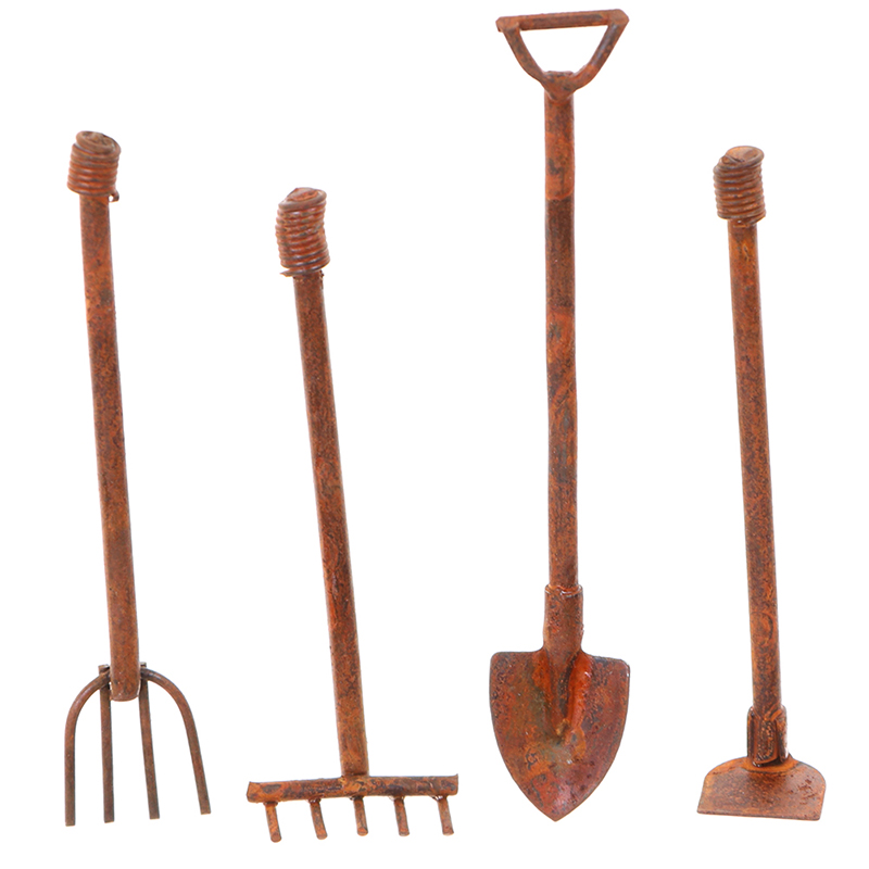 1:12 Scale Dollhouse Miniature - огляд і ціна Gardening Tools Hoe