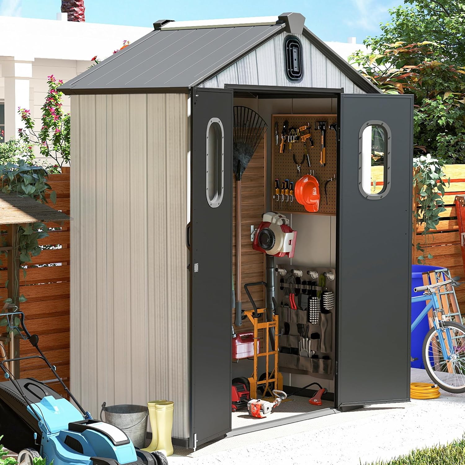 5x3 FT Resin Storage Shed All  - огляд і ціна Gardening Tools Of