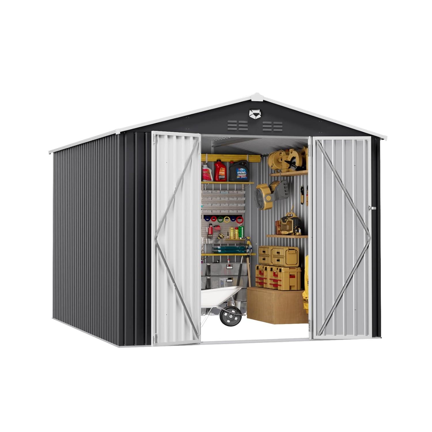 10x12 FT Metal Outdoor Storage - огляд і ціна Gardening Tools Of