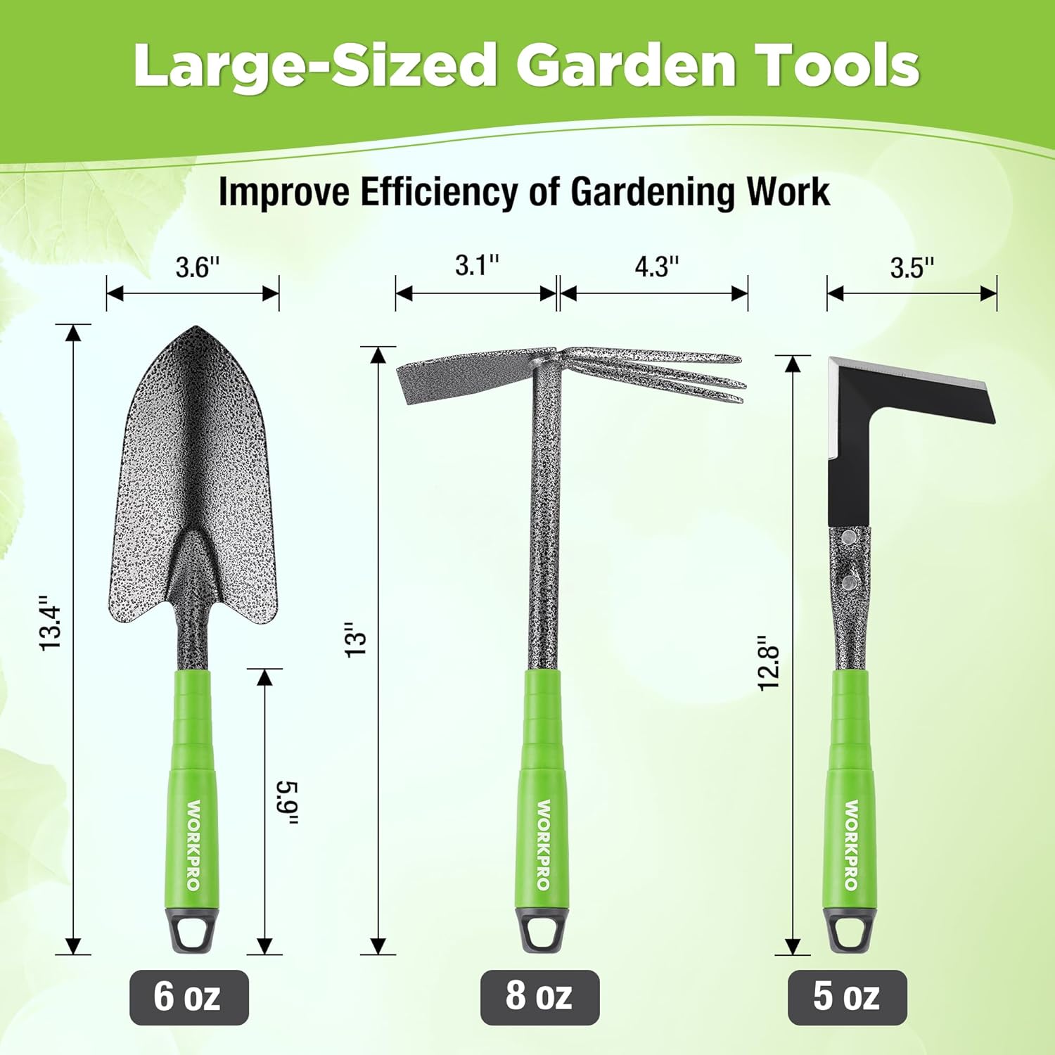 6-Piece Heavy Duty Garden Tool - огляд і ціна Gardening Tools Hoe