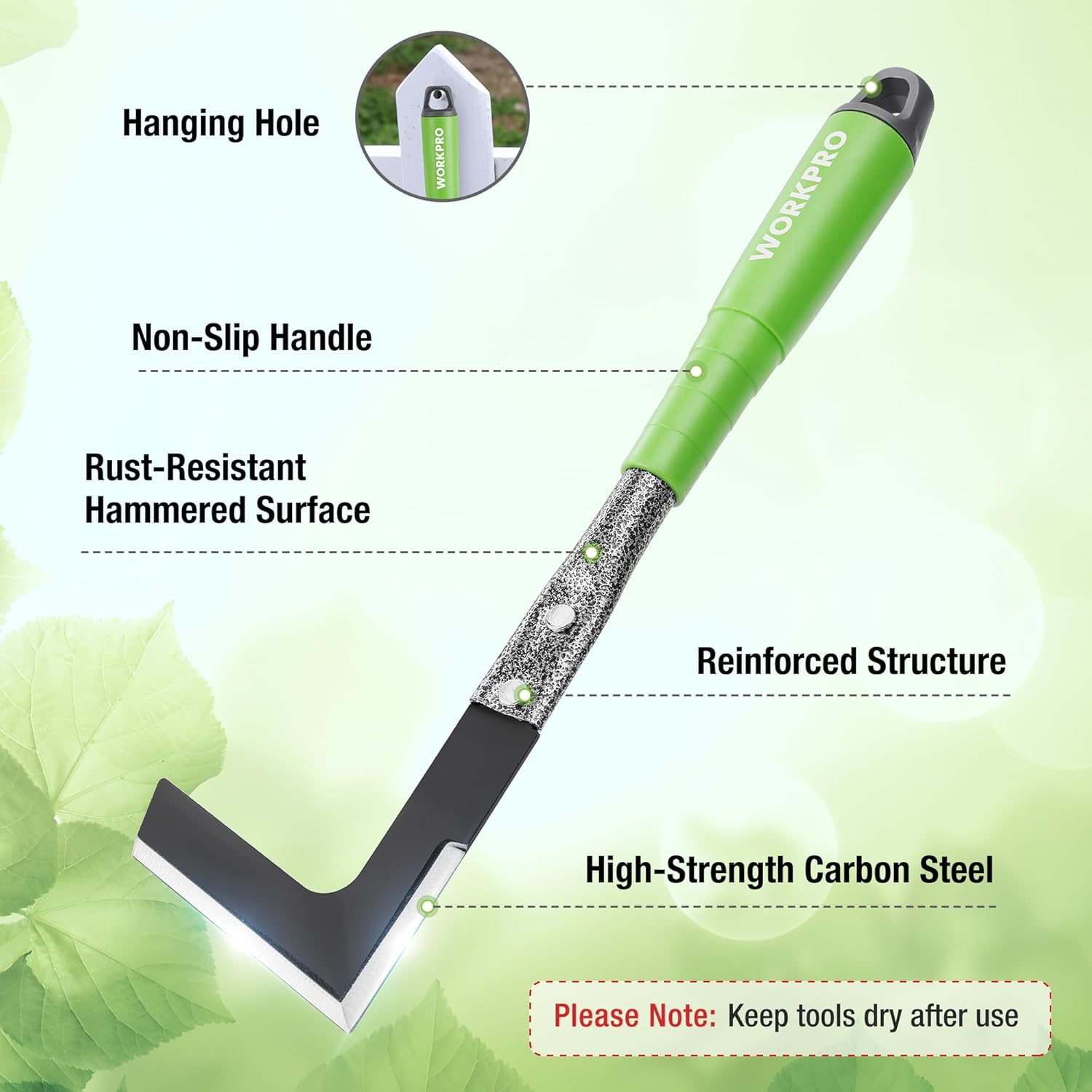 6-Piece Heavy Duty Garden Tool - огляд і ціна Gardening Tools Hoe