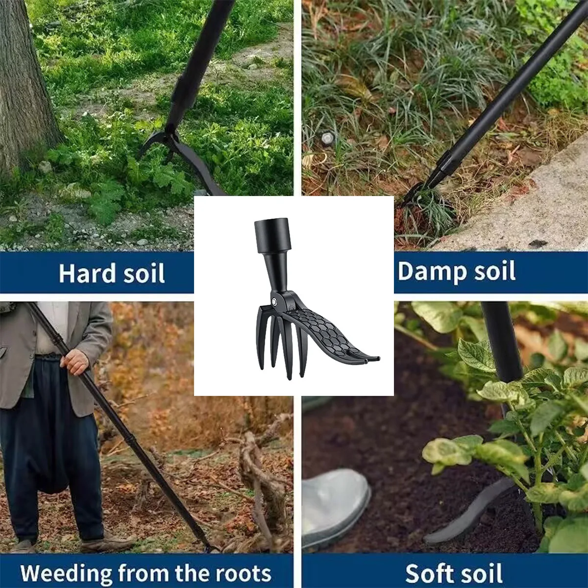 Stand Up Weed Puller Claw Tool - огляд і ціна Gardening Tools Hoe