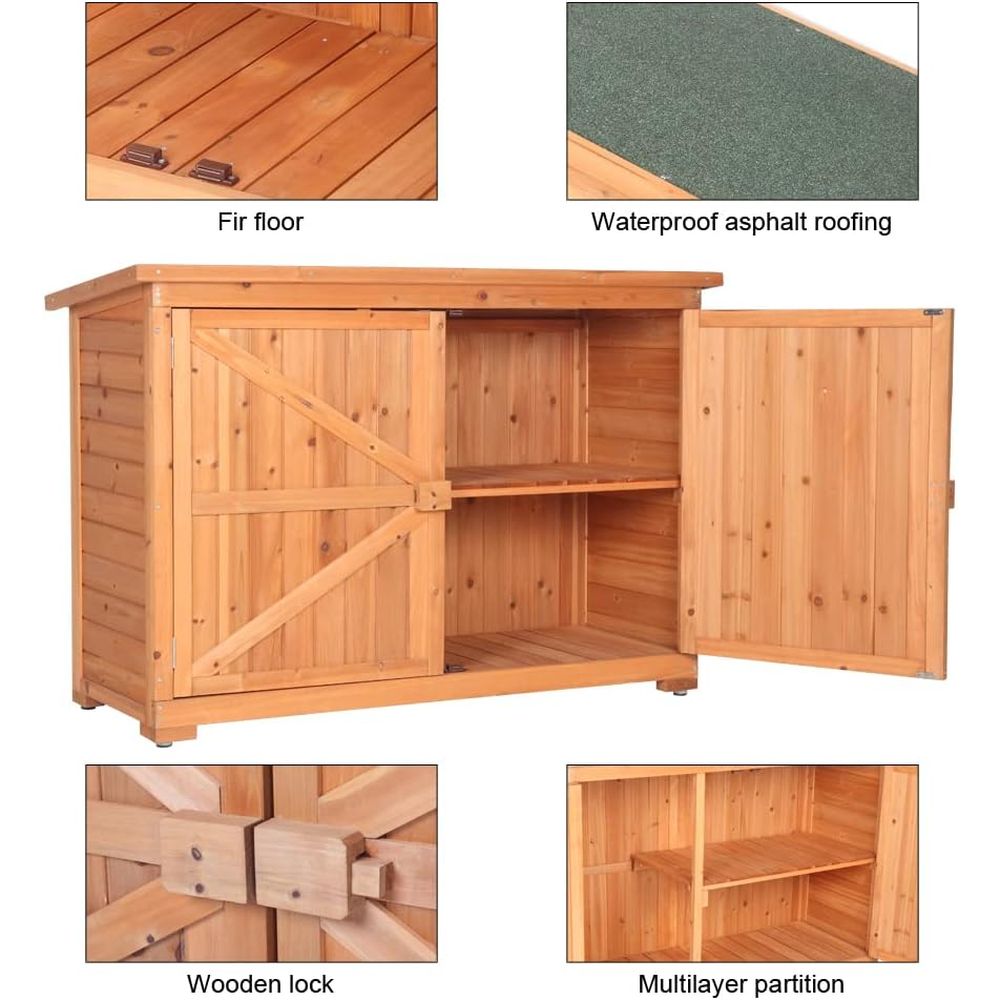 Extra Large Outdoor Wooden Sto - огляд і ціна Gardening Tools Of