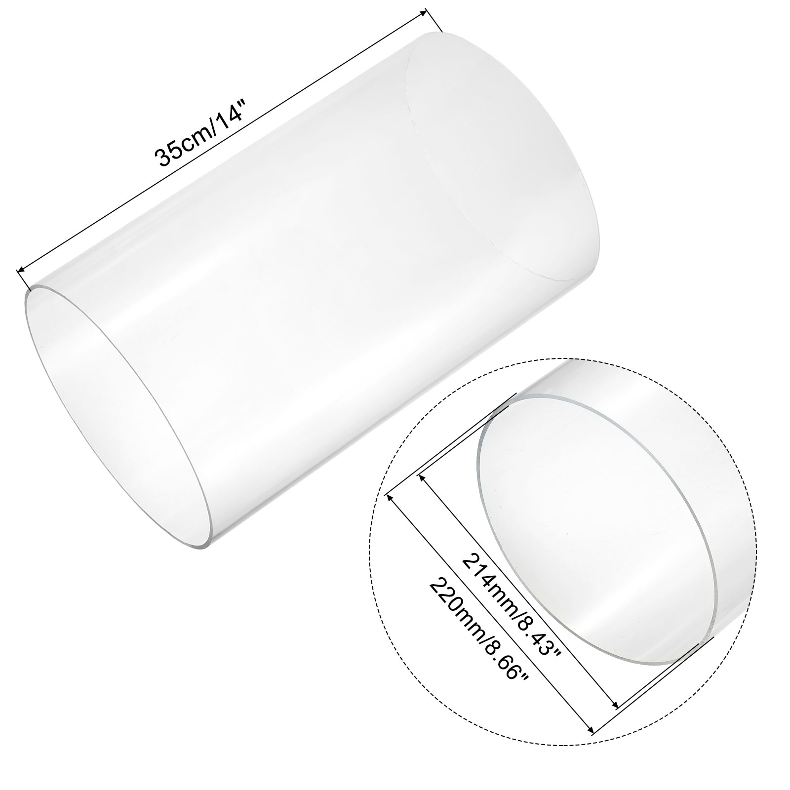 350mm Transparent Acrylic Aqua - огляд і ціна Aquaponics Fish Tank