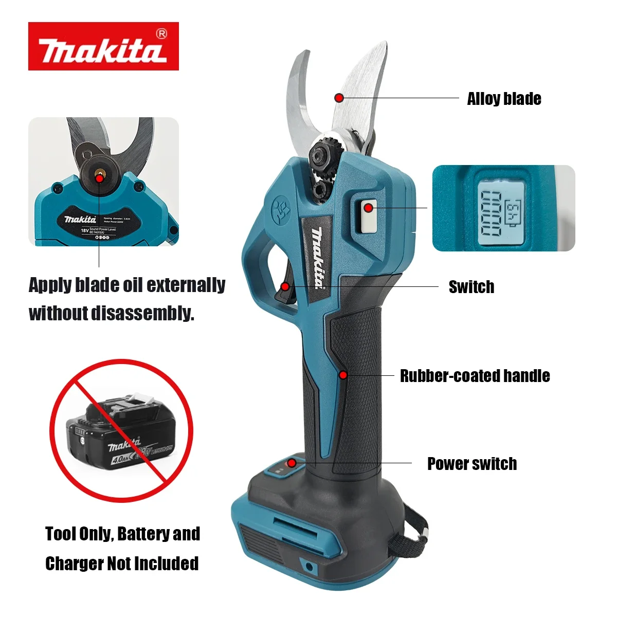 Makita Brushless Electric Prun - огляд і ціна Gardening Tools Usa