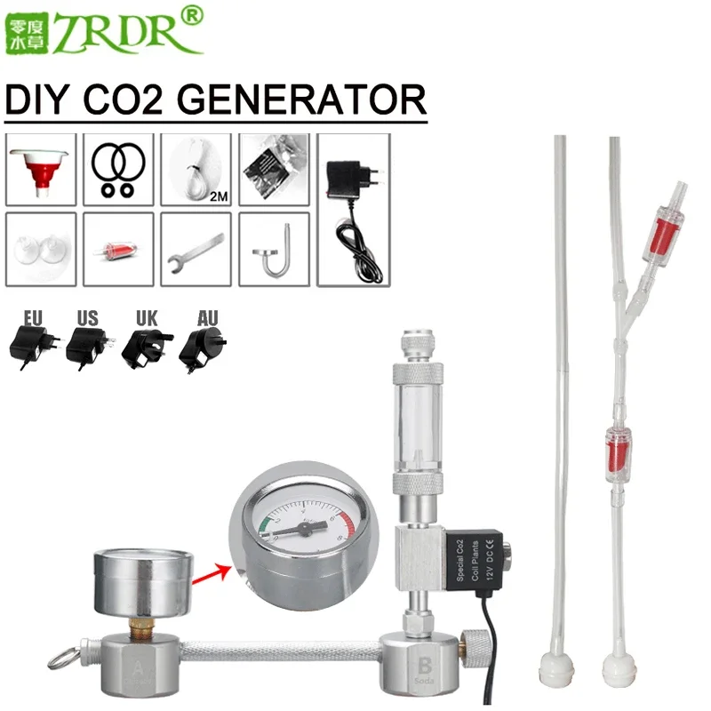 ZRDR Aquarium DIY CO2 generato - огляд і ціна Aquaponics Fish Tank