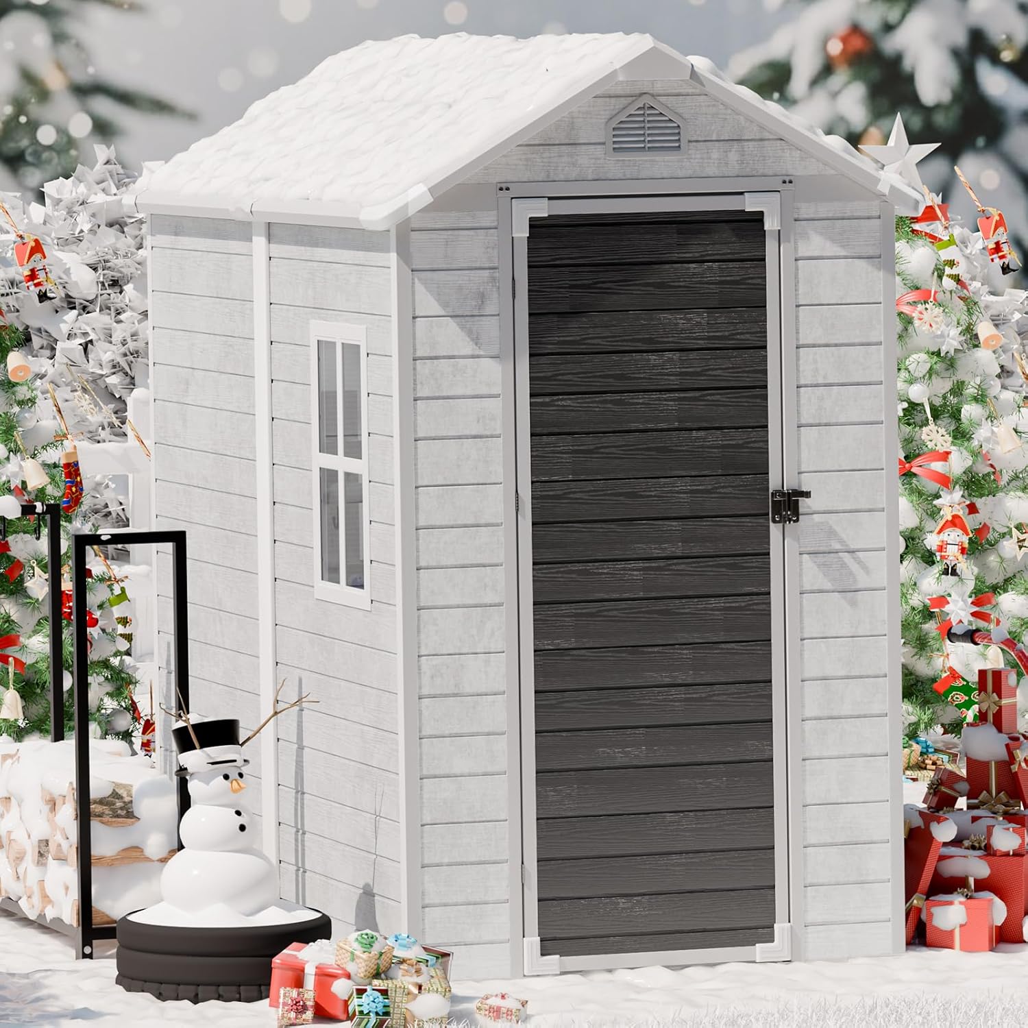 4x6 FT Plastic Storage Shed Wa - огляд і ціна Gardening Tools Of