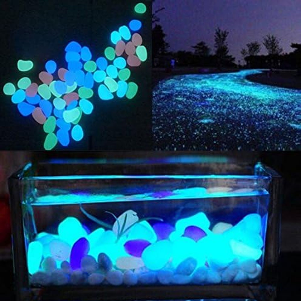 Fish Tank Rocks Glow Blue Pebb - огляд і ціна Aquaponics Fish Tank