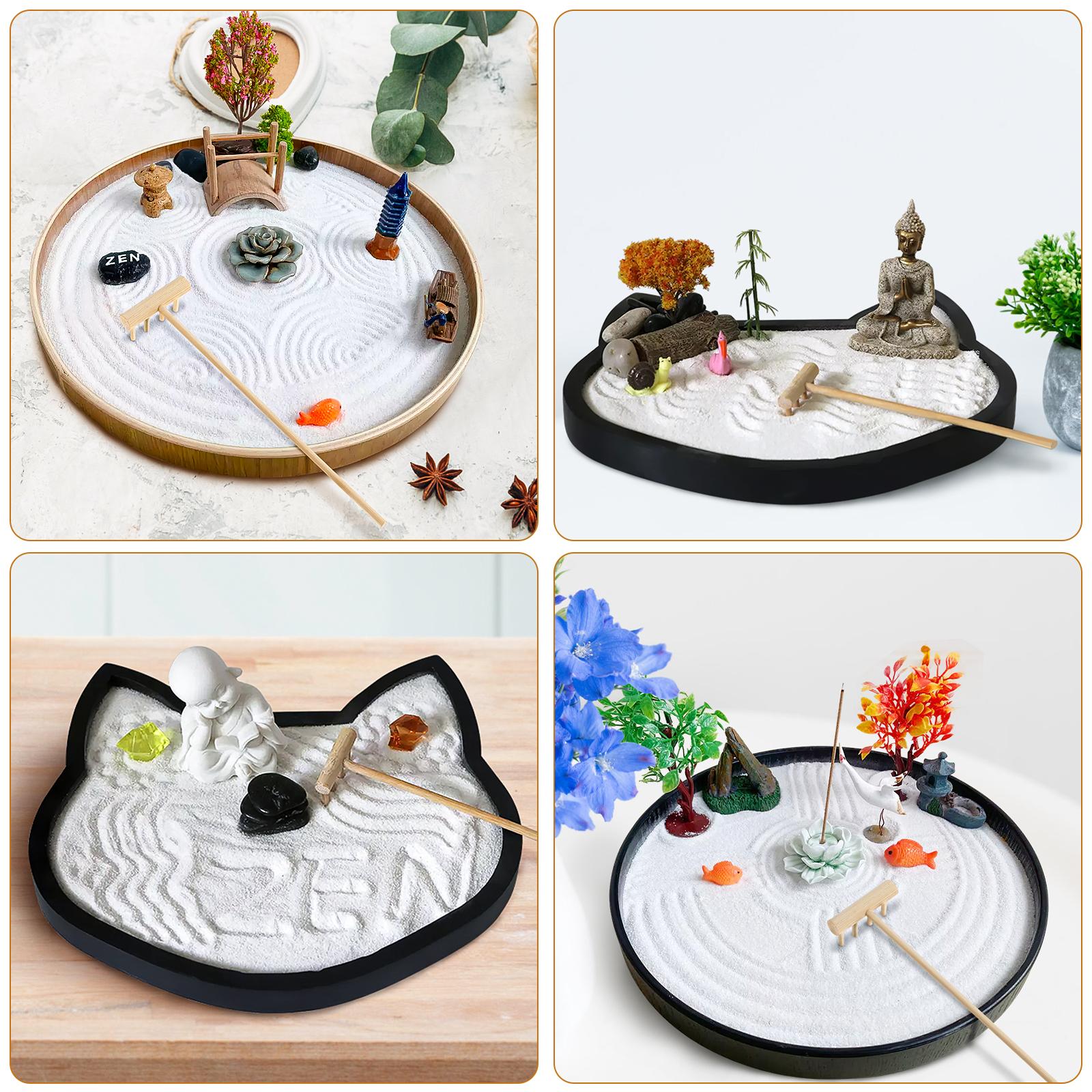 8Pcs Mini Zen Rake Tools Medit - огляд і ціна Gardening Tools Rake