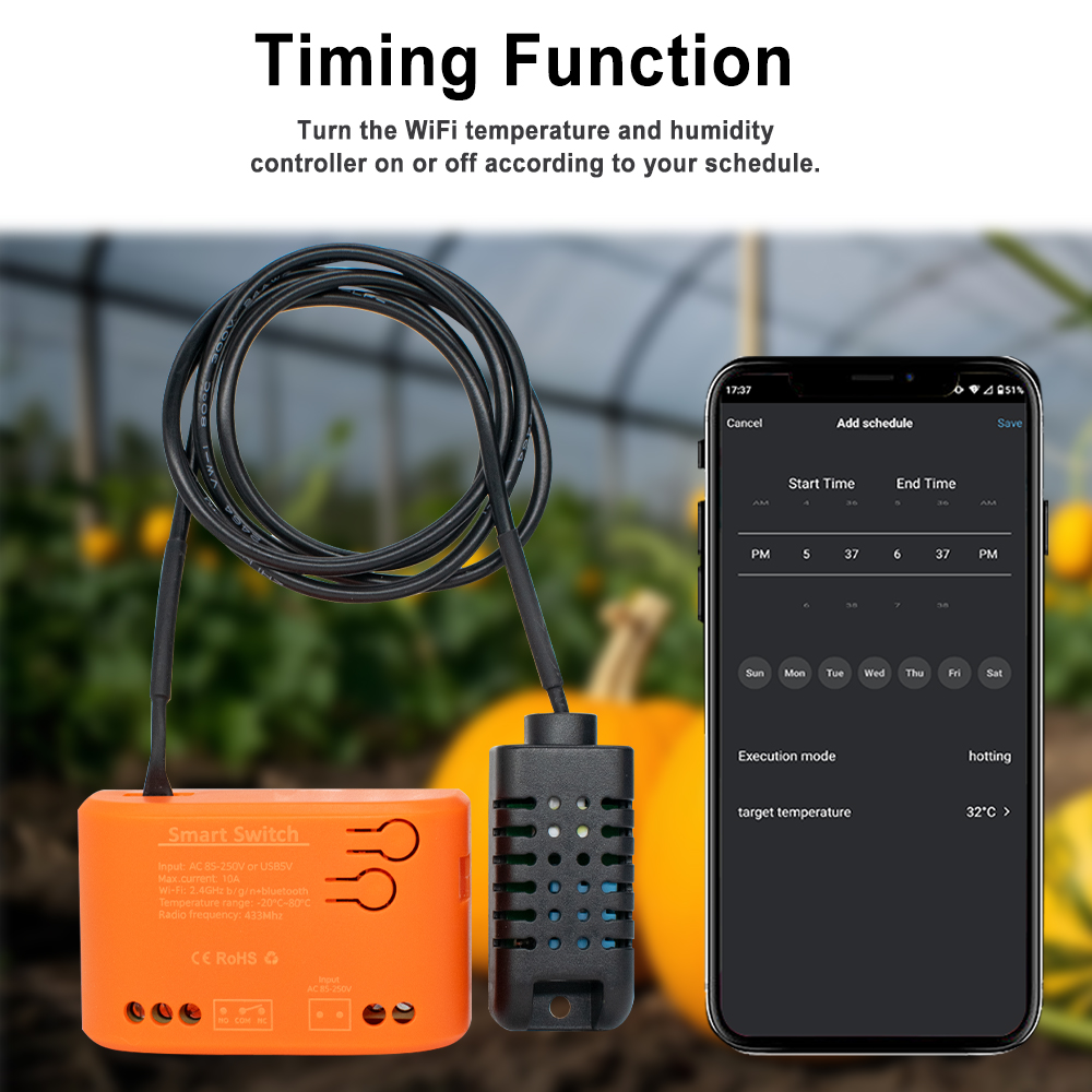Tuya WiFi Temperature Humidity - огляд і ціна Aquaponics Fish Tank