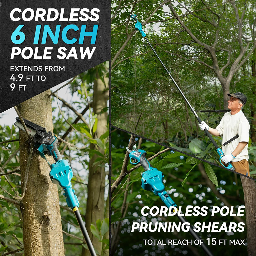 Seesii 3-in-1 Brushless Telesc - огляд і ціна Gardening Tools Usa