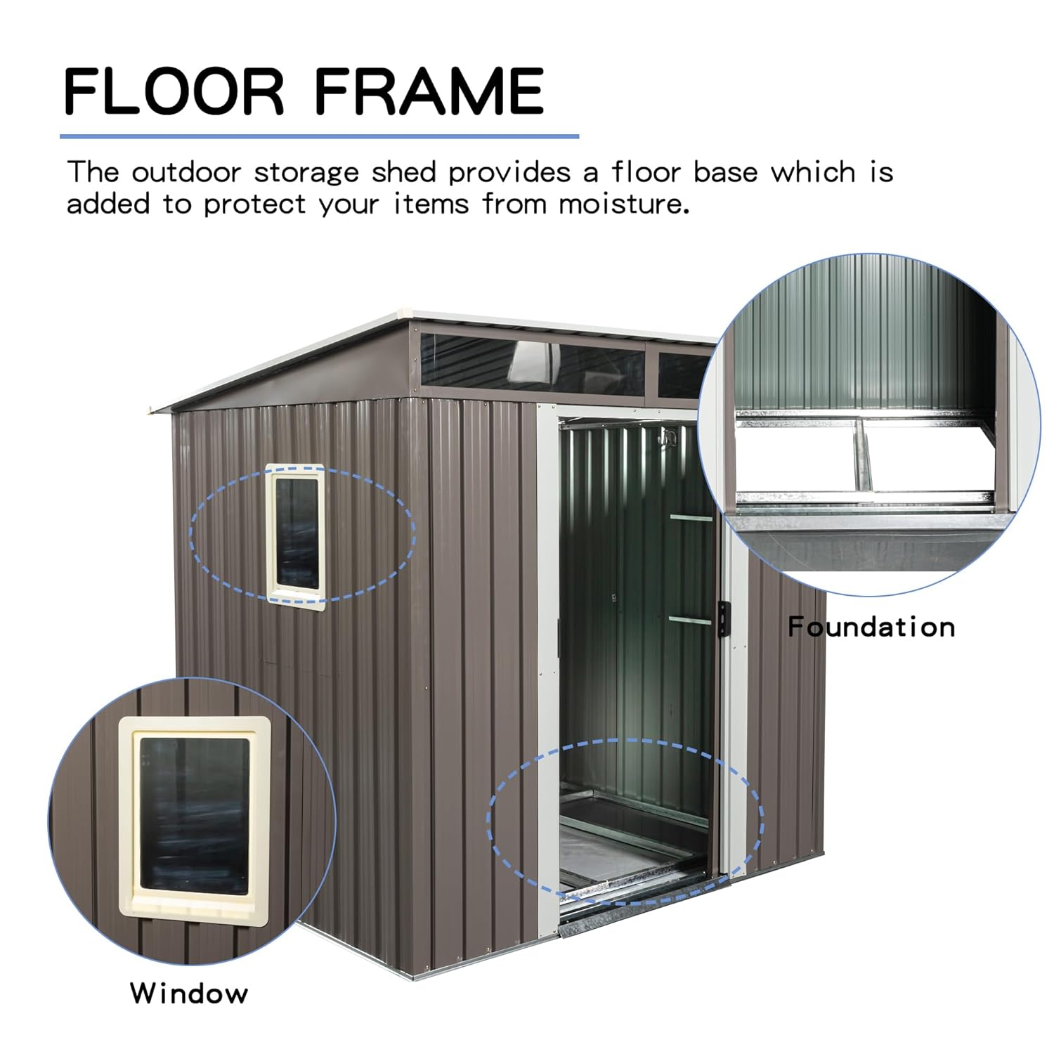 6X5 FT Outdoor Storage Shed, W - огляд і ціна Gardening Tools Of