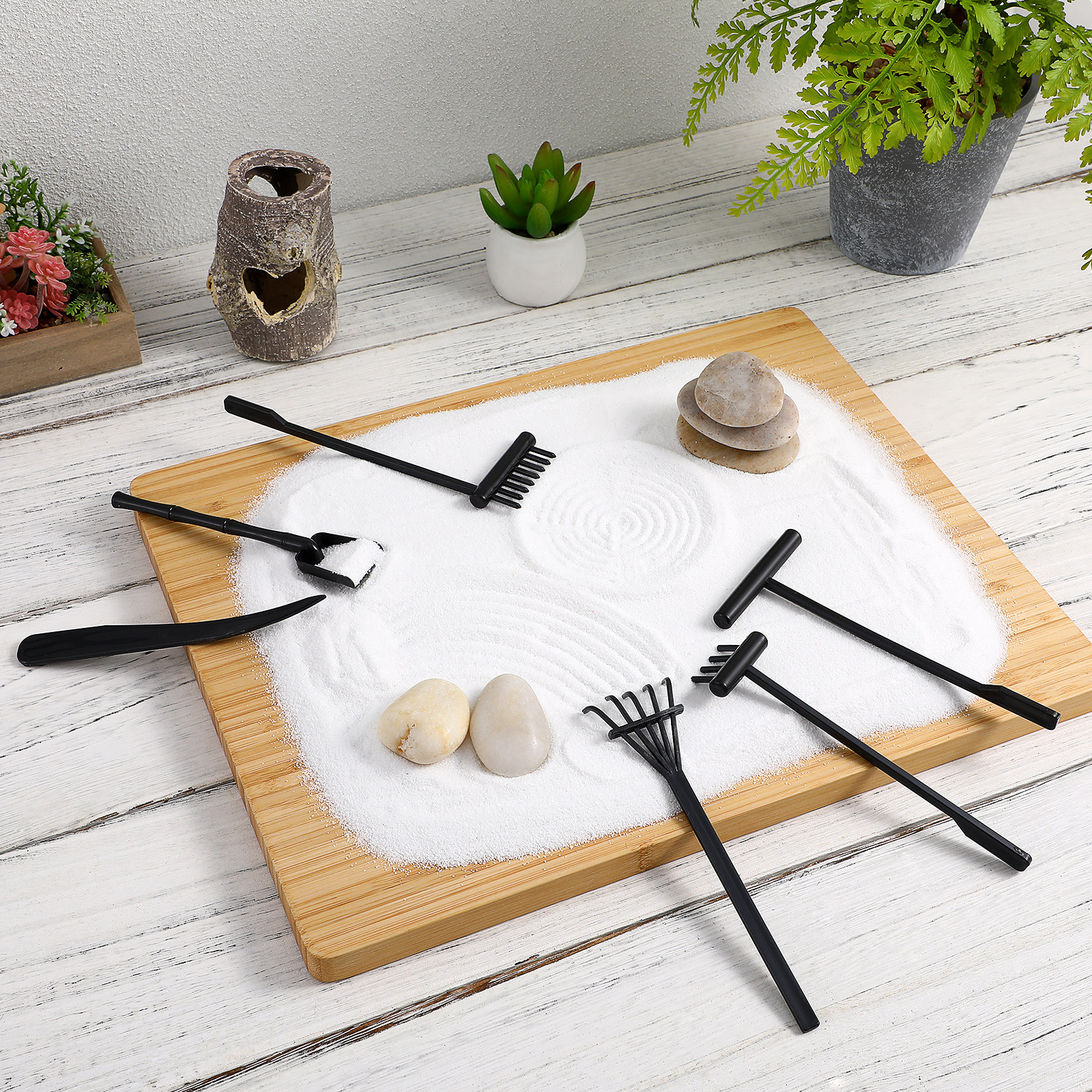 6Pcs Mini Zen Garden Rakes Pla - огляд і ціна Gardening Tools Rake