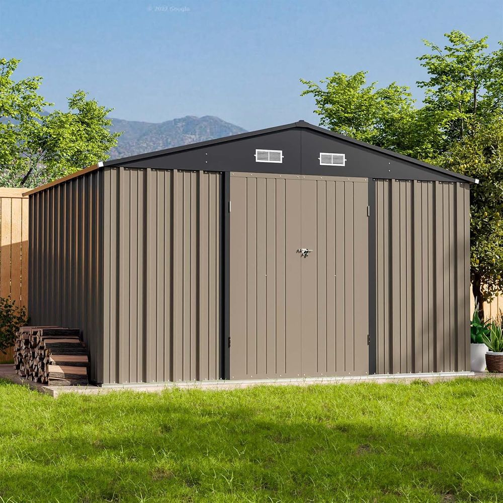 10x8ft Outdoor Storage Shed -  - огляд і ціна Gardening Tools Of