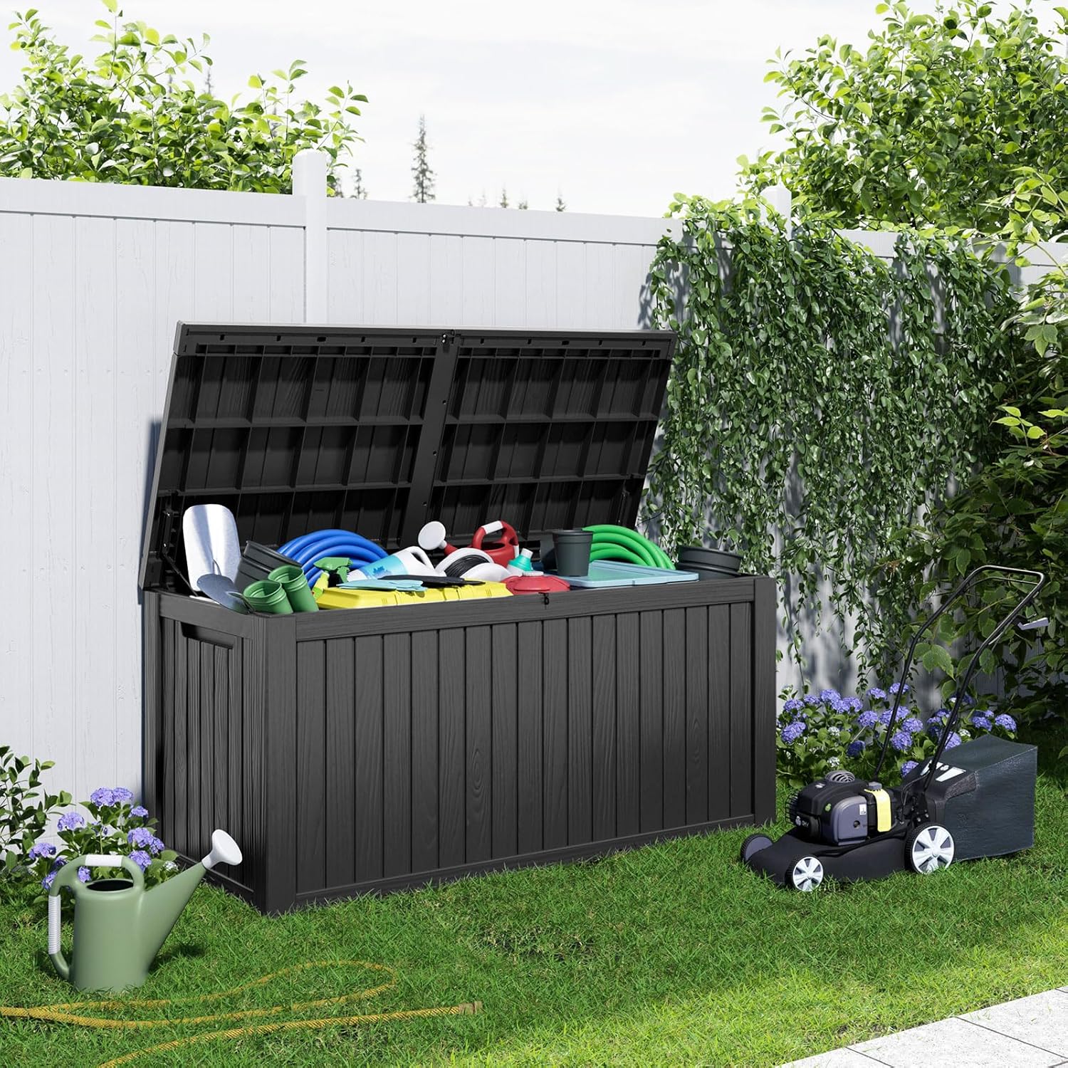 180Gal Lockable Resin Deck Box - огляд і ціна Gardening Tools Of