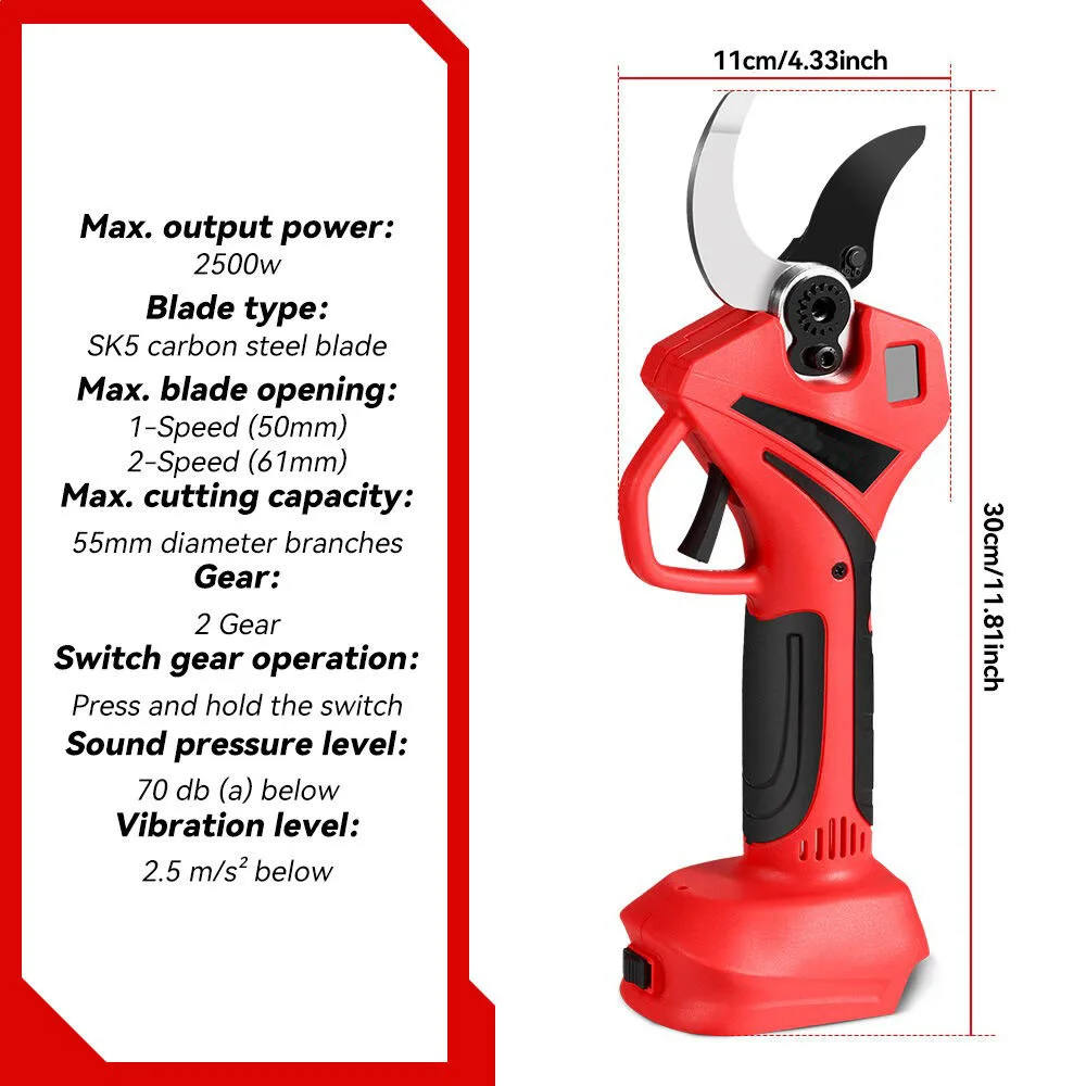 55mm Brushless Electric Scisso - огляд і ціна Gardening Tools Usa