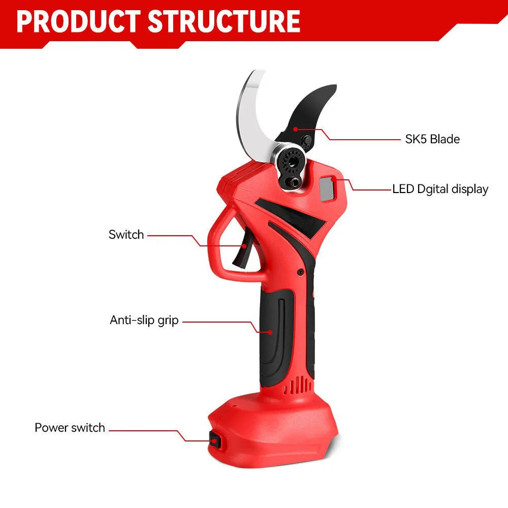 55mm Brushless Electric Scisso - огляд і ціна Gardening Tools Usa