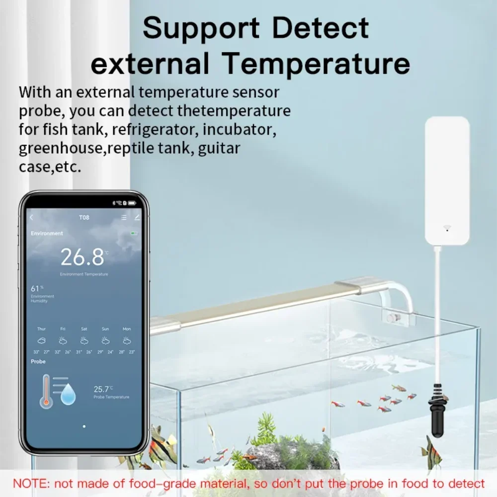 Tuya WiFi Temperature Humidity - огляд і ціна Aquaponics Fish Tank